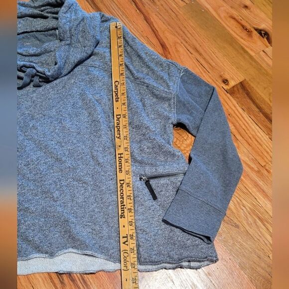 Clavin Klein Quick Dry Cowl Neck Raw Edge Sweatshirt Large - Picture 10 of 10